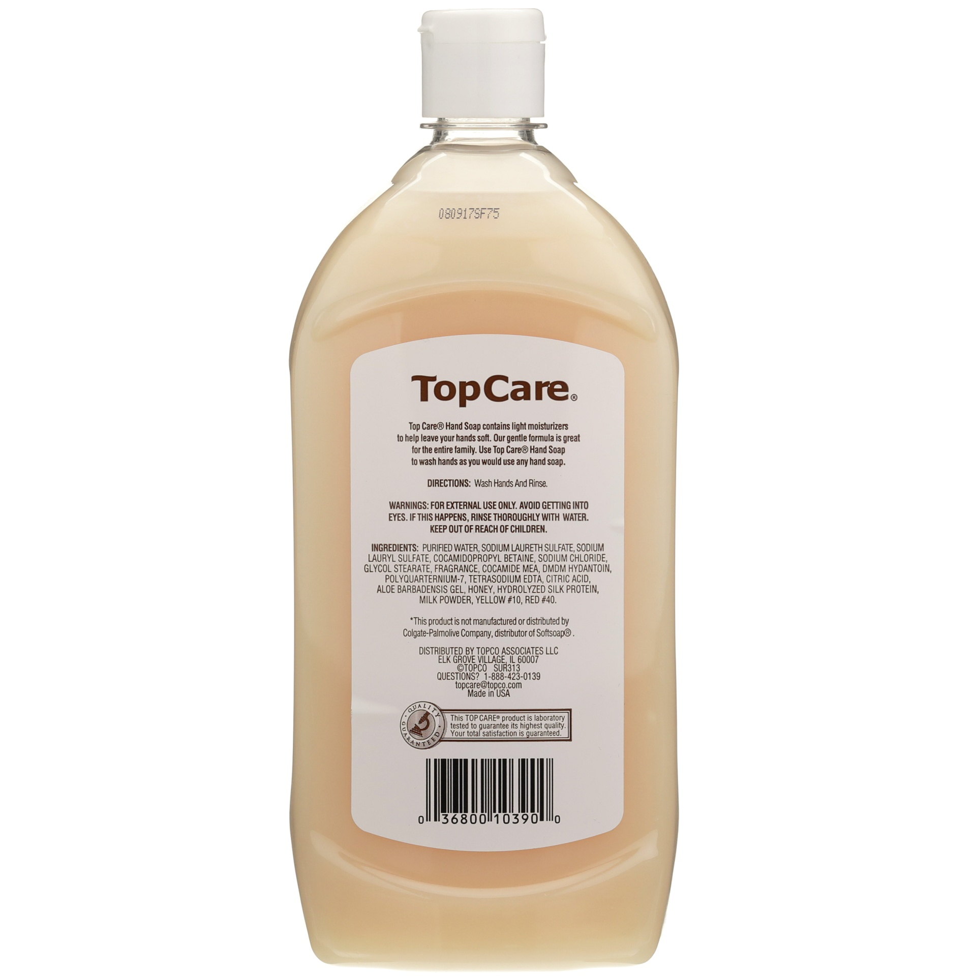 slide 2 of 6, TopCare Milk & Honey Hand Soap Refill, 40 fl oz