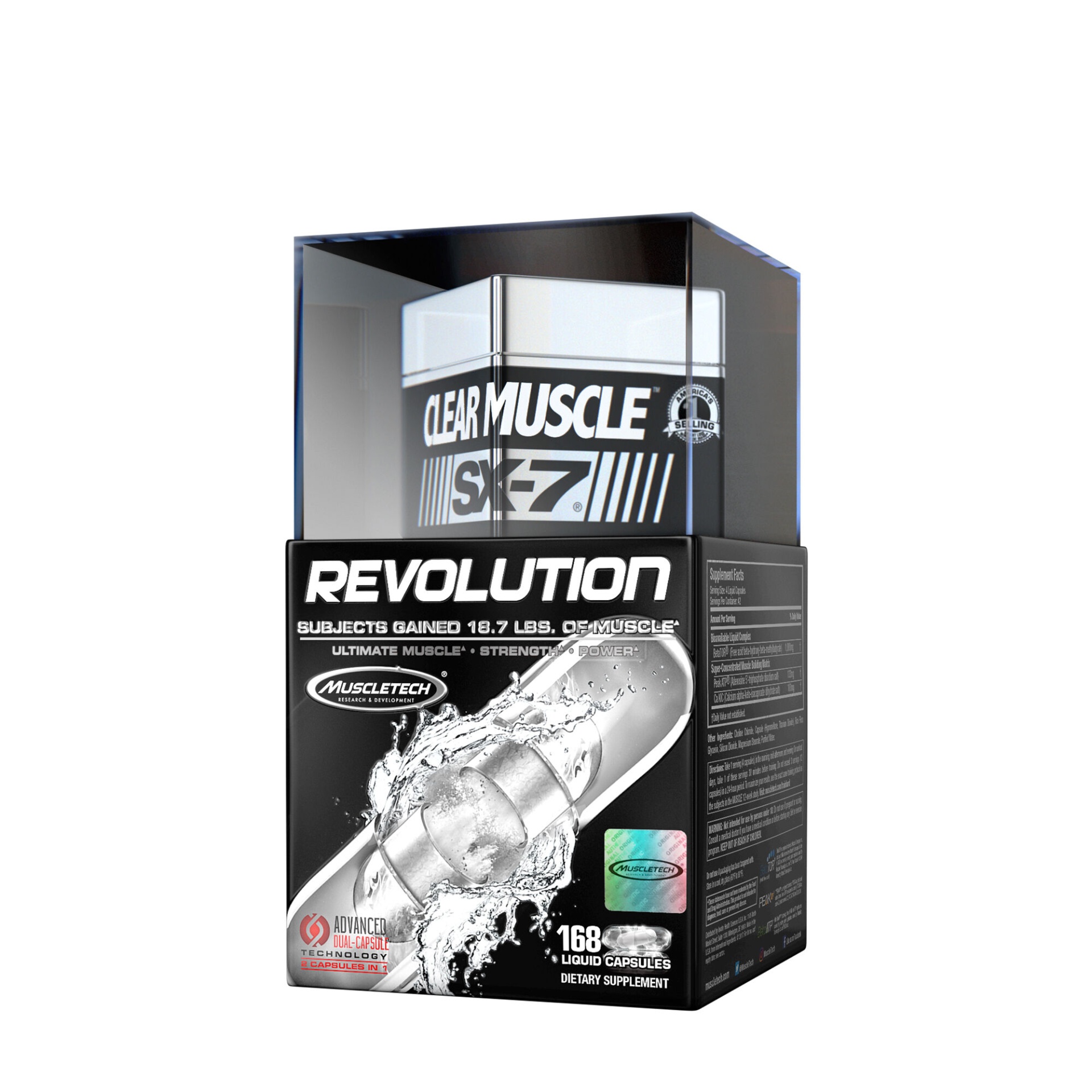 slide 1 of 1, MuscleTech Clear Muscle SX-7 Revolution, 168 ct