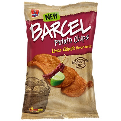 slide 1 of 1, Barcel Papa Toreadas Lime & Chipotle Chips, 4.1 oz