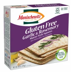 Manischewitz Gluten Free Garlic Rosemary Matzo Square - 10 oz