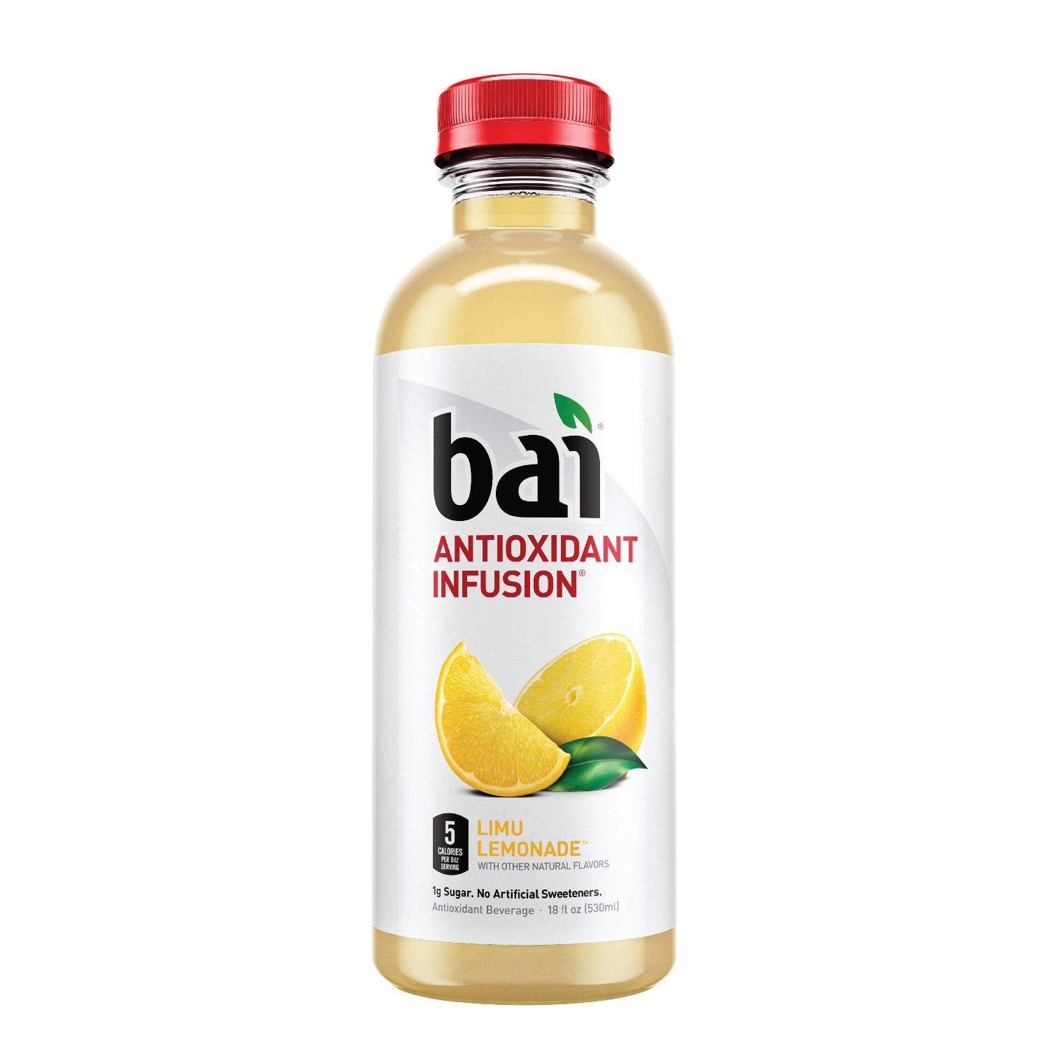 slide 1 of 4, Bai Antioxidant Infusion Beverage Limu Lemon - 18 fl oz, 18 fl oz