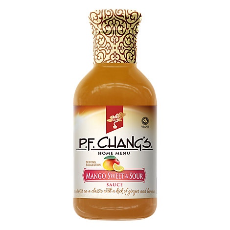 slide 1 of 1, P.F. Changs Home Menu Sauce Mango Sweet & Sour, 14.4 oz