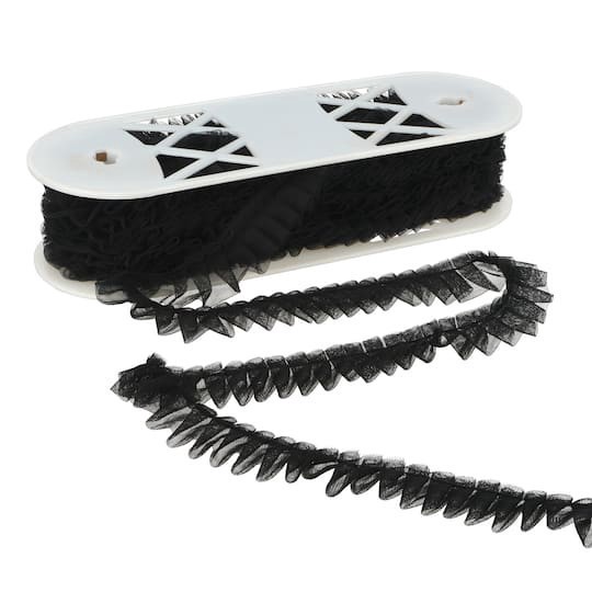 slide 1 of 3, 1.1" Tulle Ruffle Trim By Celebrate It, 