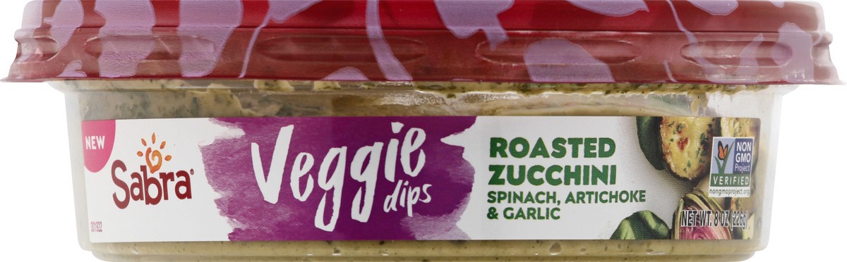 slide 1 of 13, Sabra Roasted Zucchini, Spinach, Artichoke & Garlic Veggie Dips 8 oz, 8 oz