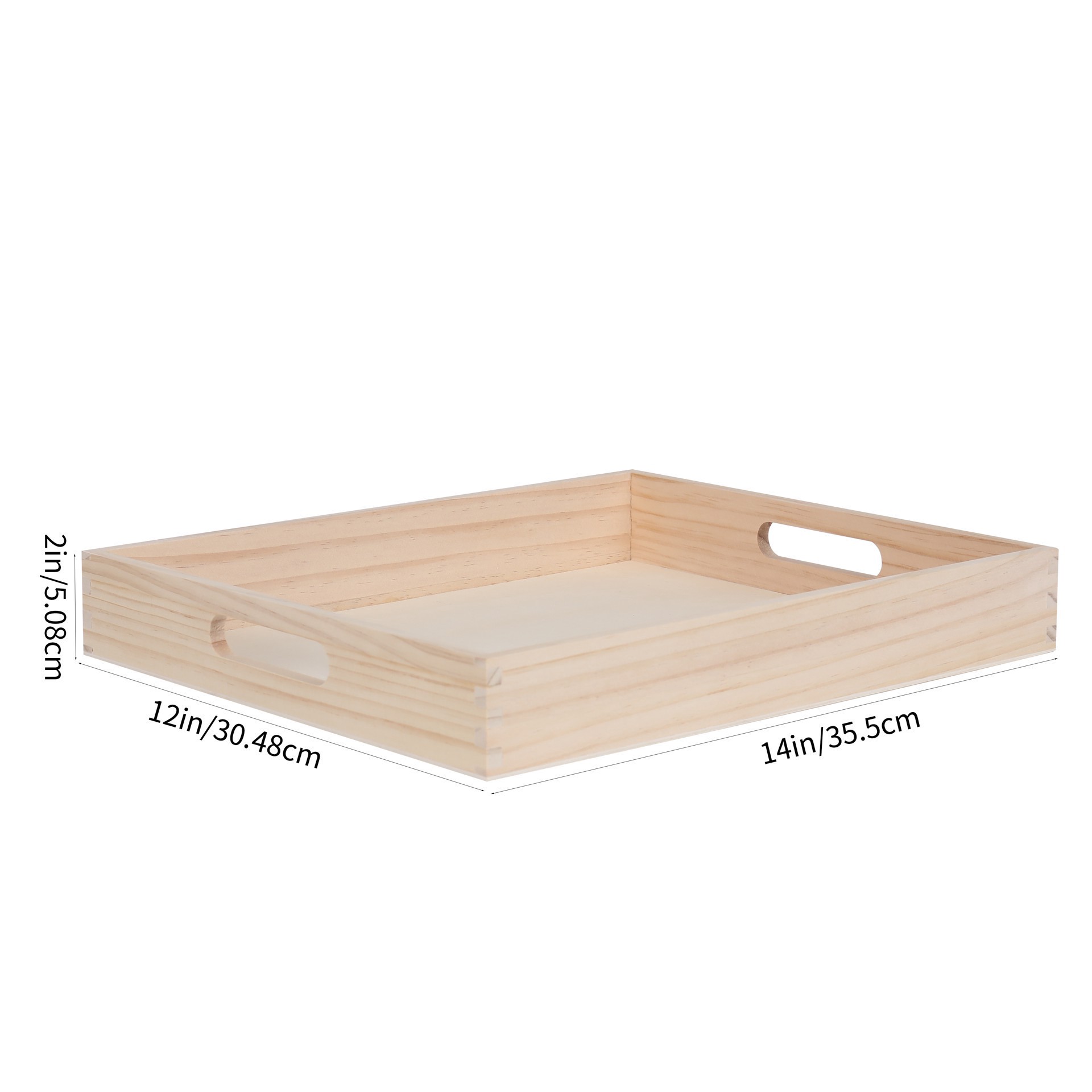 slide 4 of 4, 12" X 14" Wood Serving Tray By Make Market, 12 in x 14 in