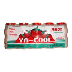 Ya-Cool Strawberry Probiotic Yogurt Shot - 10 ct; 10.5 fl oz