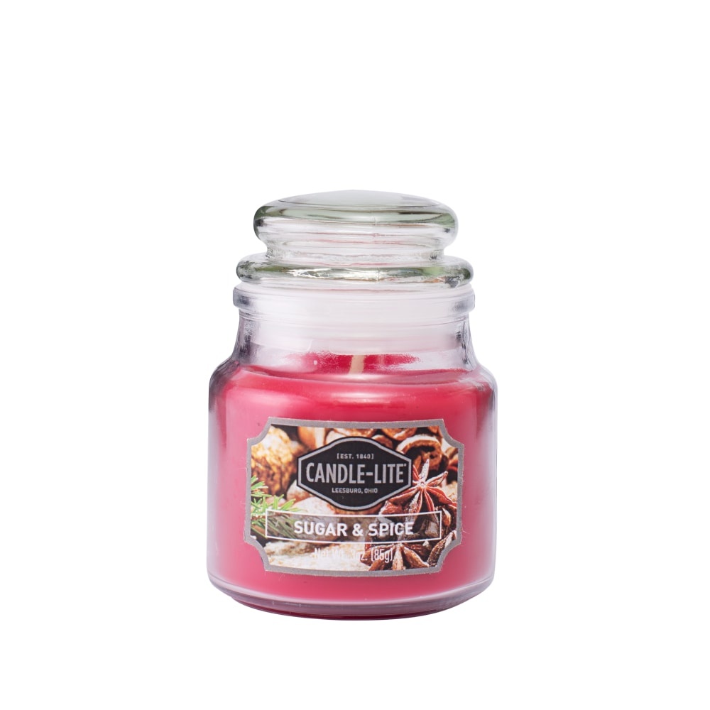 slide 1 of 1, Candle-Lite Scented Candle - Sugar & Spice, 3 oz