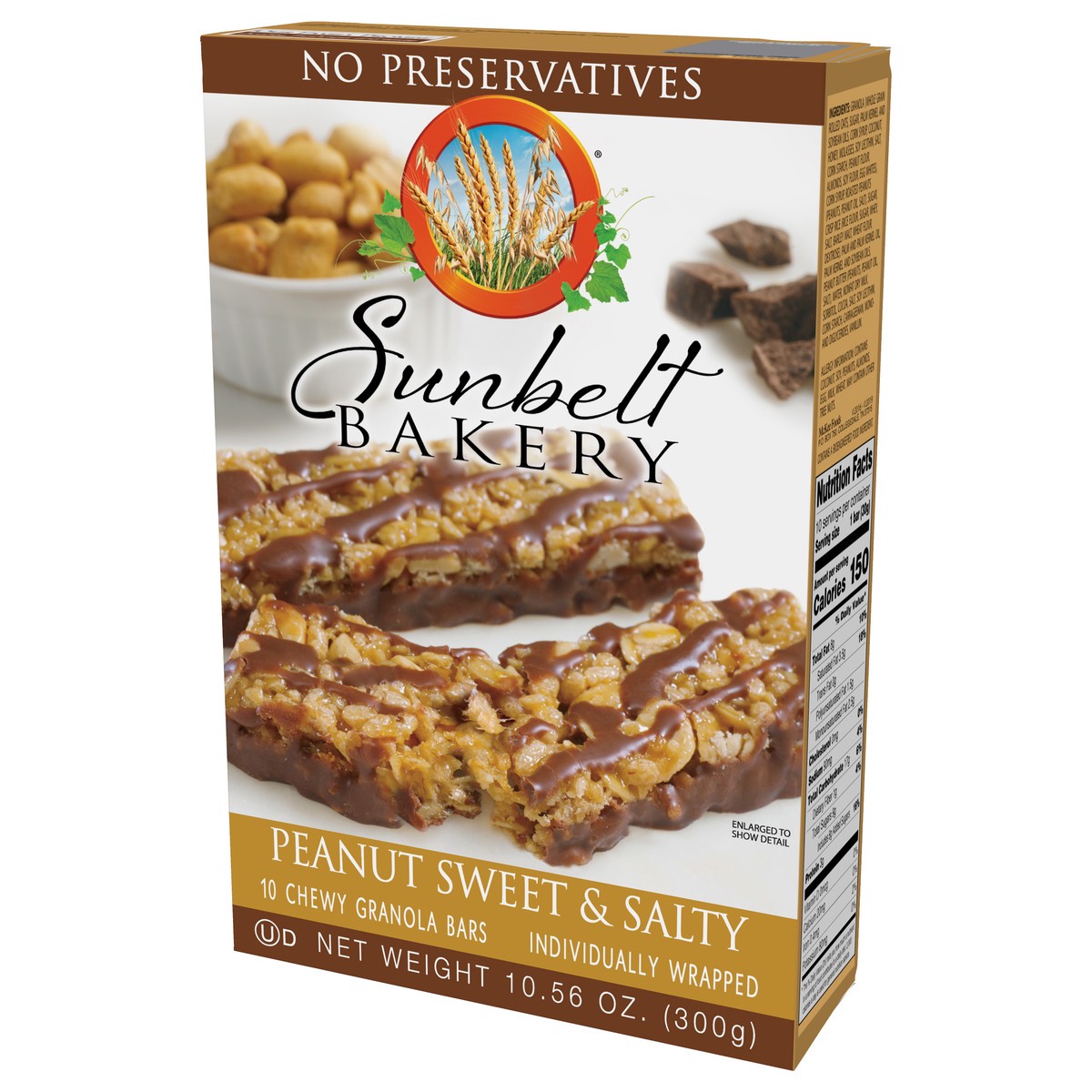 slide 8 of 9, Sunbelt Bakery Chewy Peanut Sweet & Salty Granola Bars 10 10 ea Box, 10 ct