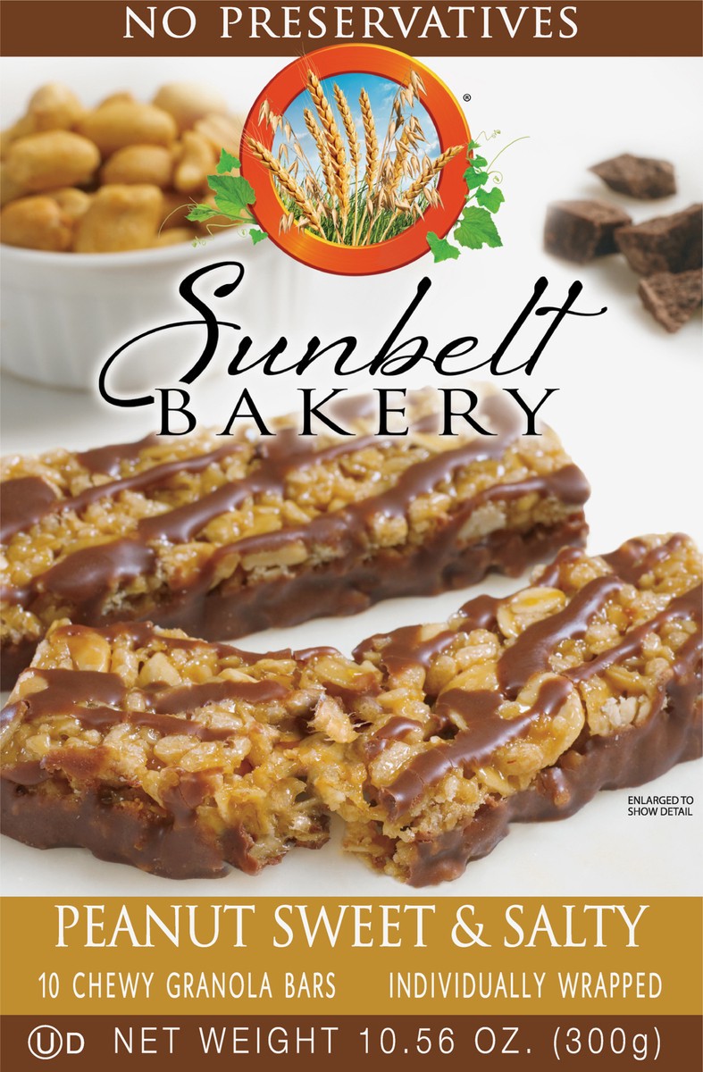 slide 1 of 9, Sunbelt Bakery Chewy Peanut Sweet & Salty Granola Bars 10 10 ea Box, 10 ct