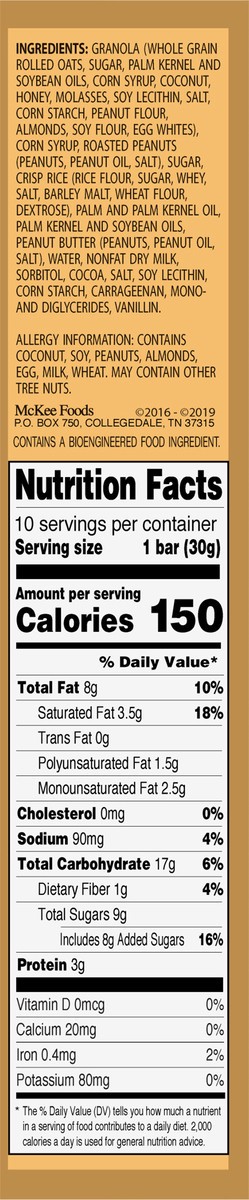 slide 3 of 9, Sunbelt Bakery Chewy Peanut Sweet & Salty Granola Bars 10 10 ea Box, 10 ct