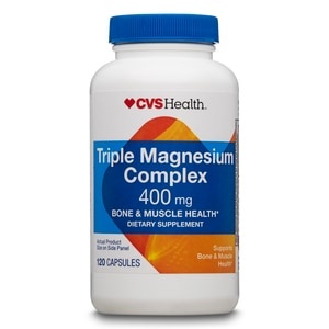 slide 1 of 1, CVS Health Triple Magnesium Complex 400mg Capsules, 120 ct