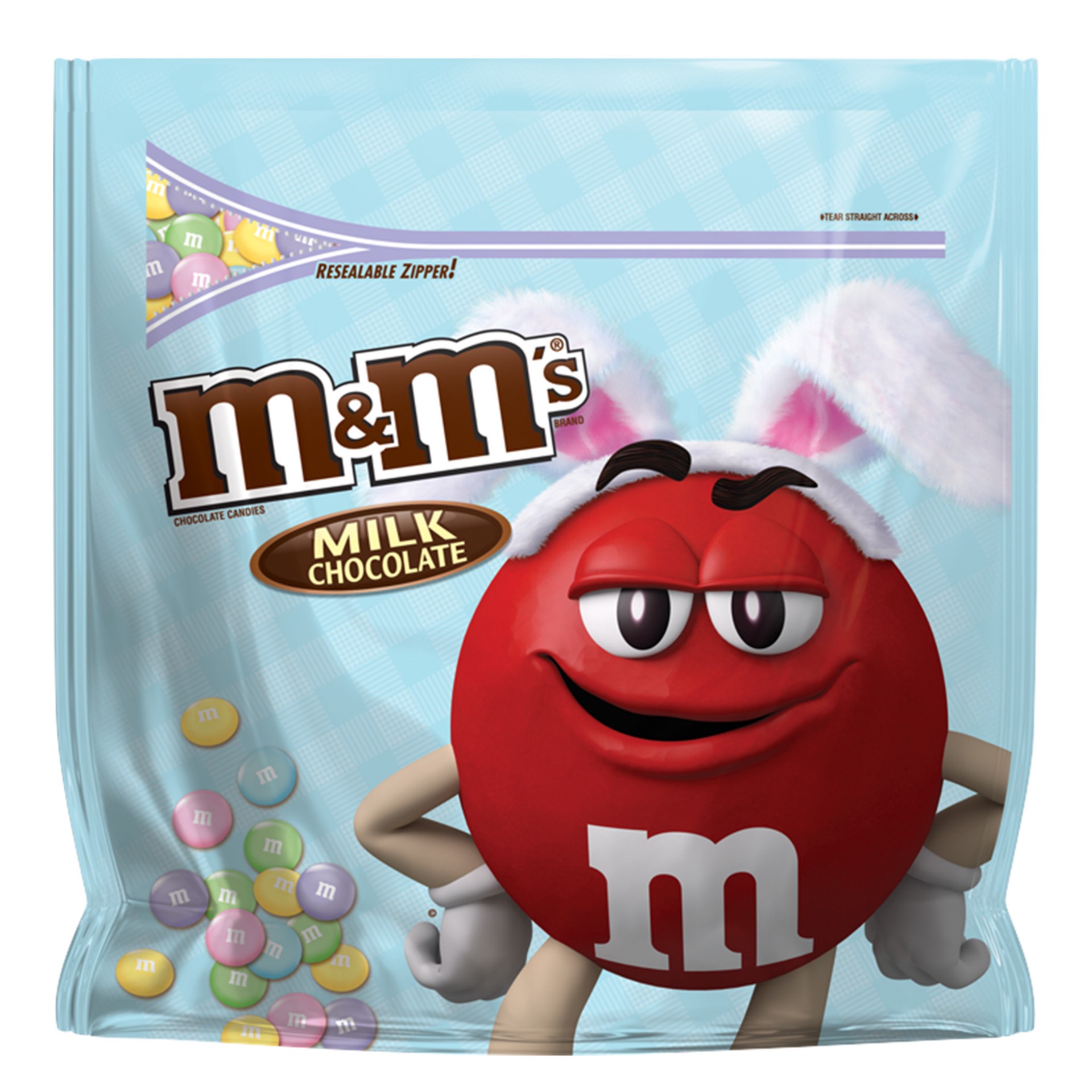 slide 1 of 6, M&M's Easter Milk Chocolate Candy Party Size 42-Ounce Bag, 42 oz