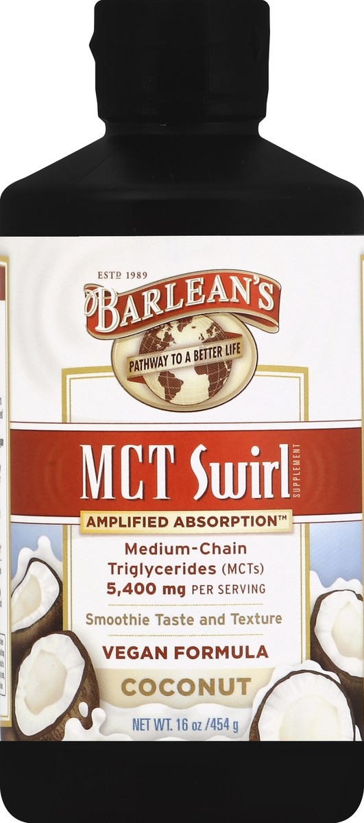 slide 2 of 2, Barlean's MCT Swirl 16 oz, 16 oz