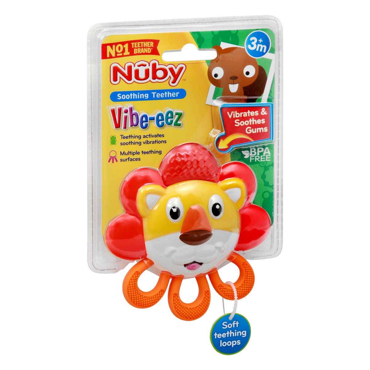 slide 2 of 10, Nuby Vibe-Eez Soothing Teether 1 ea, 1 ct