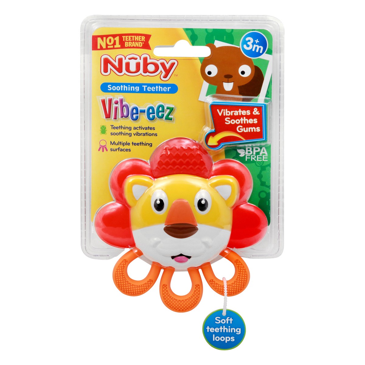 slide 3 of 10, Nuby Vibe-Eez Soothing Teether 1 ea, 1 ct