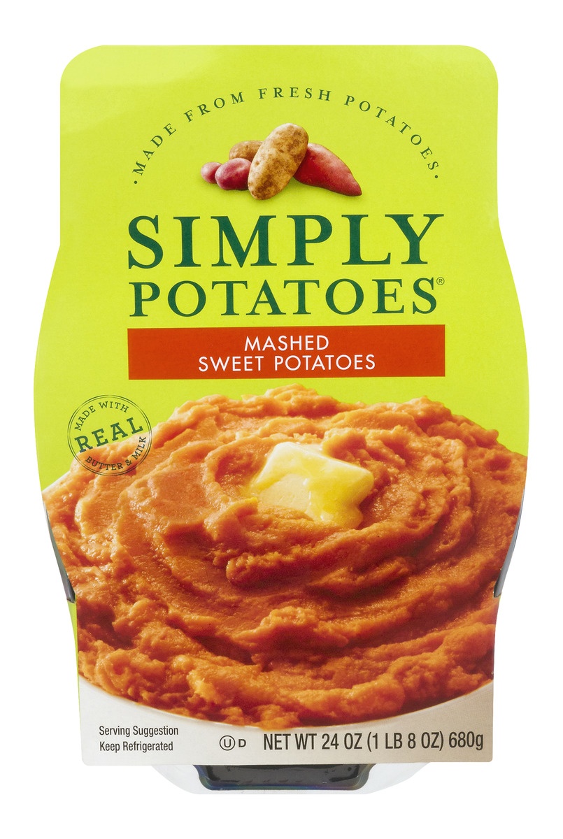 slide 1 of 1, Simply Potatoes Mashed Sweet Potatoes, 24 oz