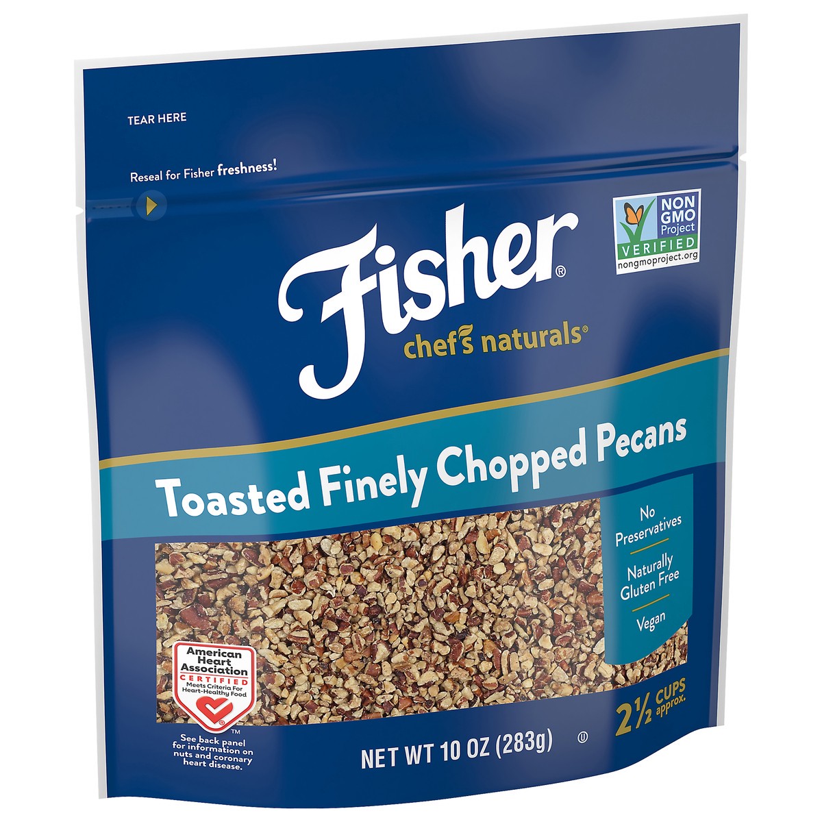 slide 7 of 10, Fisher Chef's Naturals Toasted Finely Chopped Pecan, 10 oz