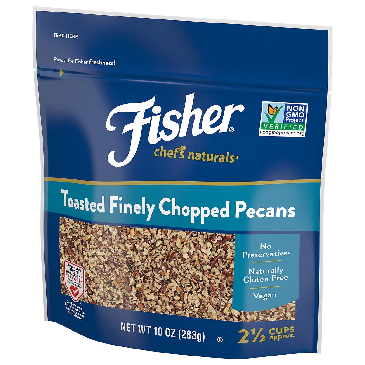 slide 3 of 10, Fisher Chef's Naturals Toasted Finely Chopped Pecan, 10 oz