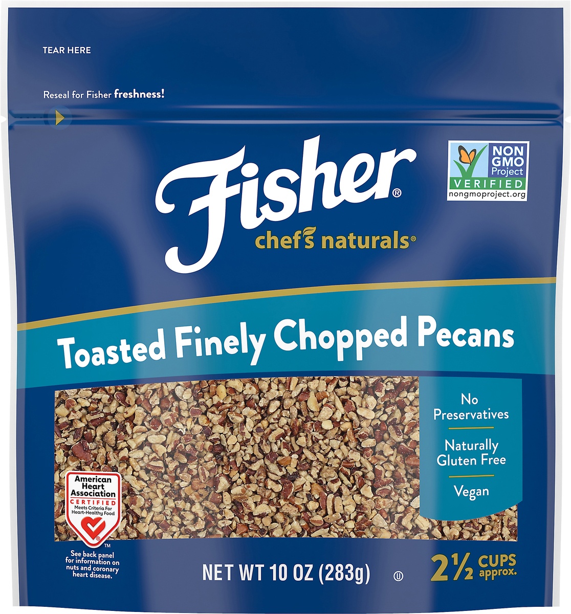 slide 9 of 10, Fisher Chef's Naturals Toasted Finely Chopped Pecan, 10 oz