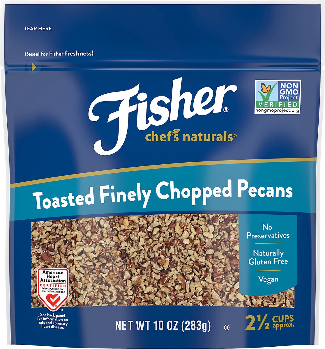 slide 6 of 10, Fisher Chef's Naturals Toasted Finely Chopped Pecan, 10 oz