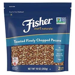 Fisher Chef's Naturals Toasted Finely Chopped Pecans - 10 oz