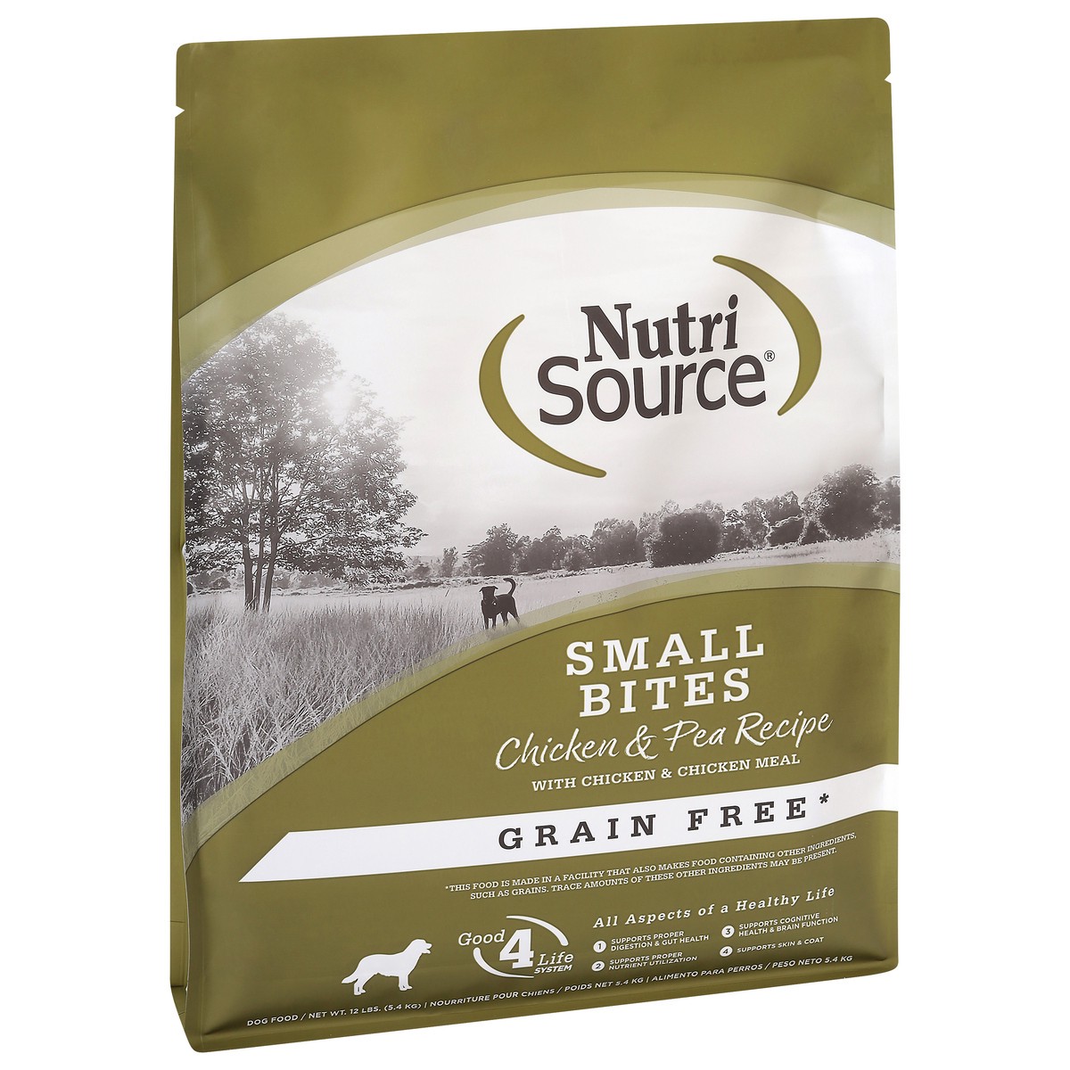 slide 5 of 14, NutriSource Grain Free Small Bites Chicken & Pea Recipe with Chicken & Chicken Meal Dog Food 12 lb, 12 lb