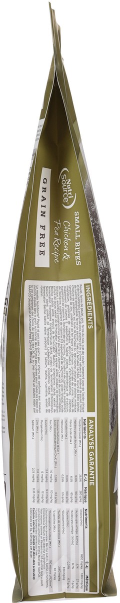 slide 6 of 14, NutriSource Grain Free Small Bites Chicken & Pea Recipe with Chicken & Chicken Meal Dog Food 12 lb, 12 lb