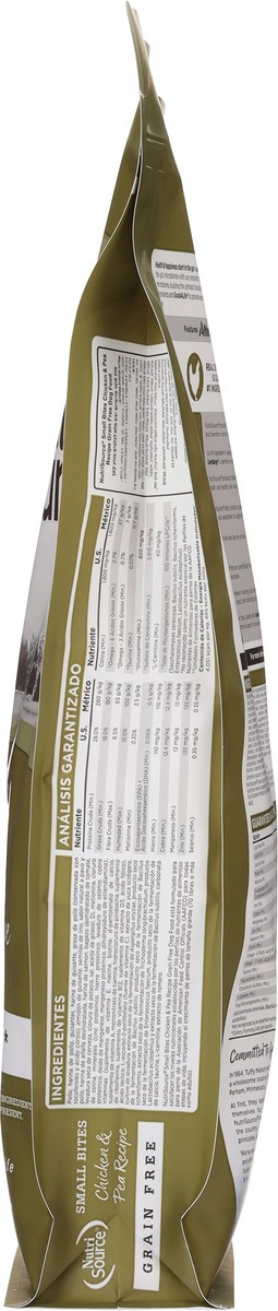 slide 4 of 14, NutriSource Grain Free Small Bites Chicken & Pea Recipe with Chicken & Chicken Meal Dog Food 12 lb, 12 lb