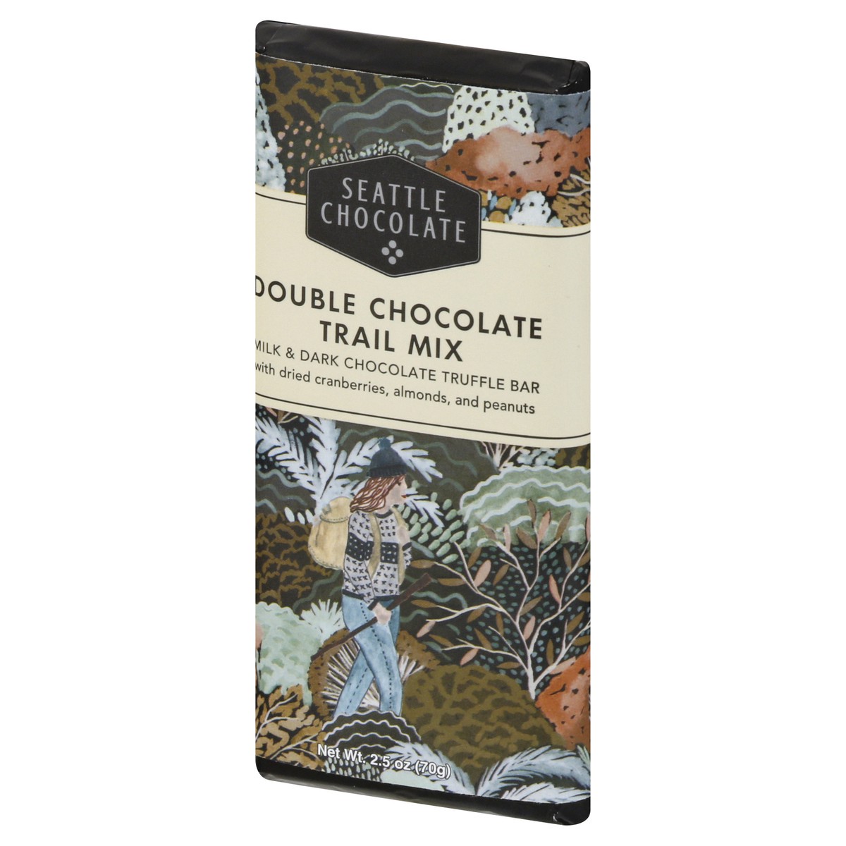 slide 9 of 9, Seattle Chocolate Double Chocolate Trail Mix Truffle Bar 2.5 oz, 2.5 oz