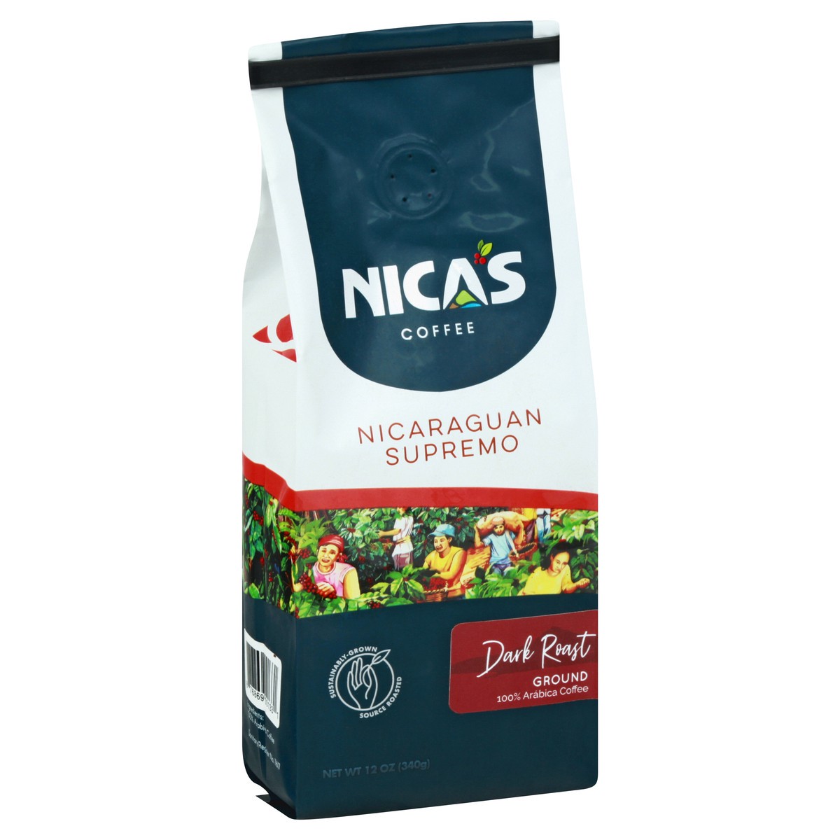 slide 2 of 12, Nica's Coffee Dark Roast Ground Nicaraguan Supremo Coffee - 12 oz, 12 oz