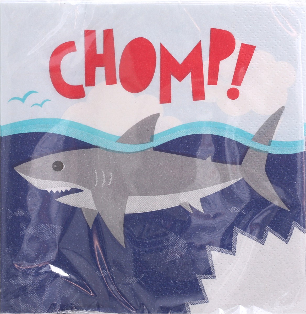 slide 4 of 9, Party Creations 2 Ply Shark Party Napkins 16 ea, 16 ct