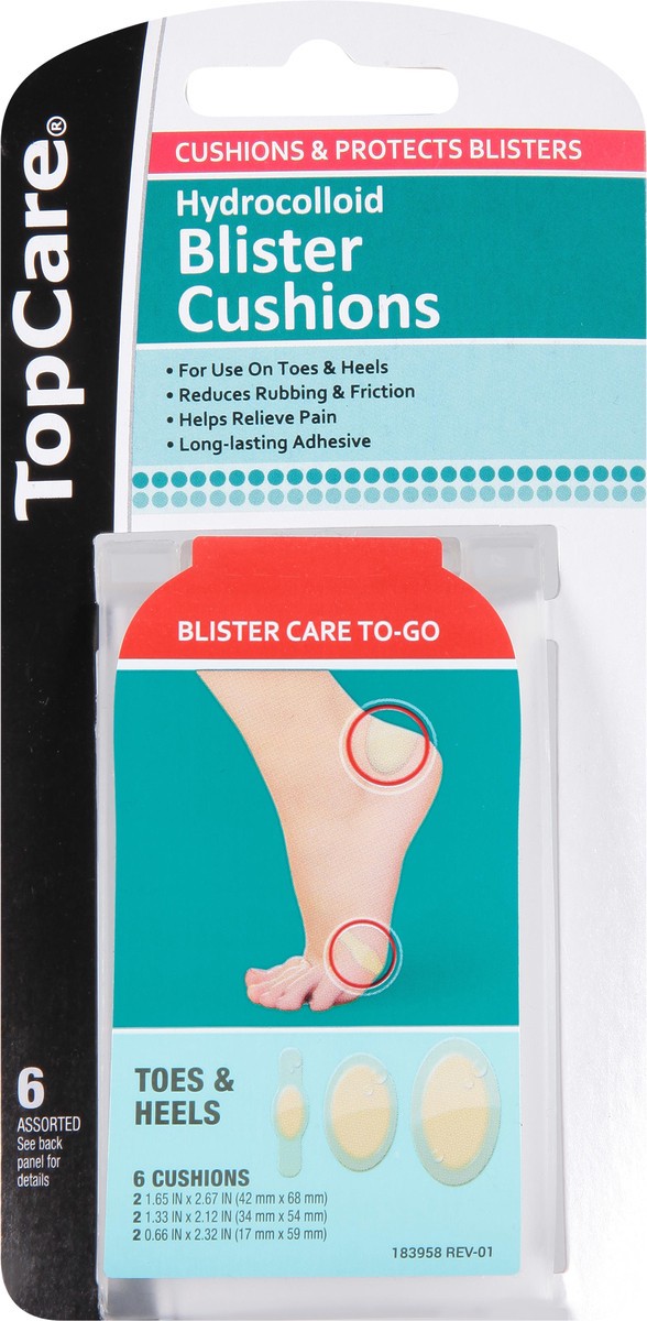 slide 5 of 9, TopCare Health Hydrocolloid Blister Cushions 6 ea, 6 ct