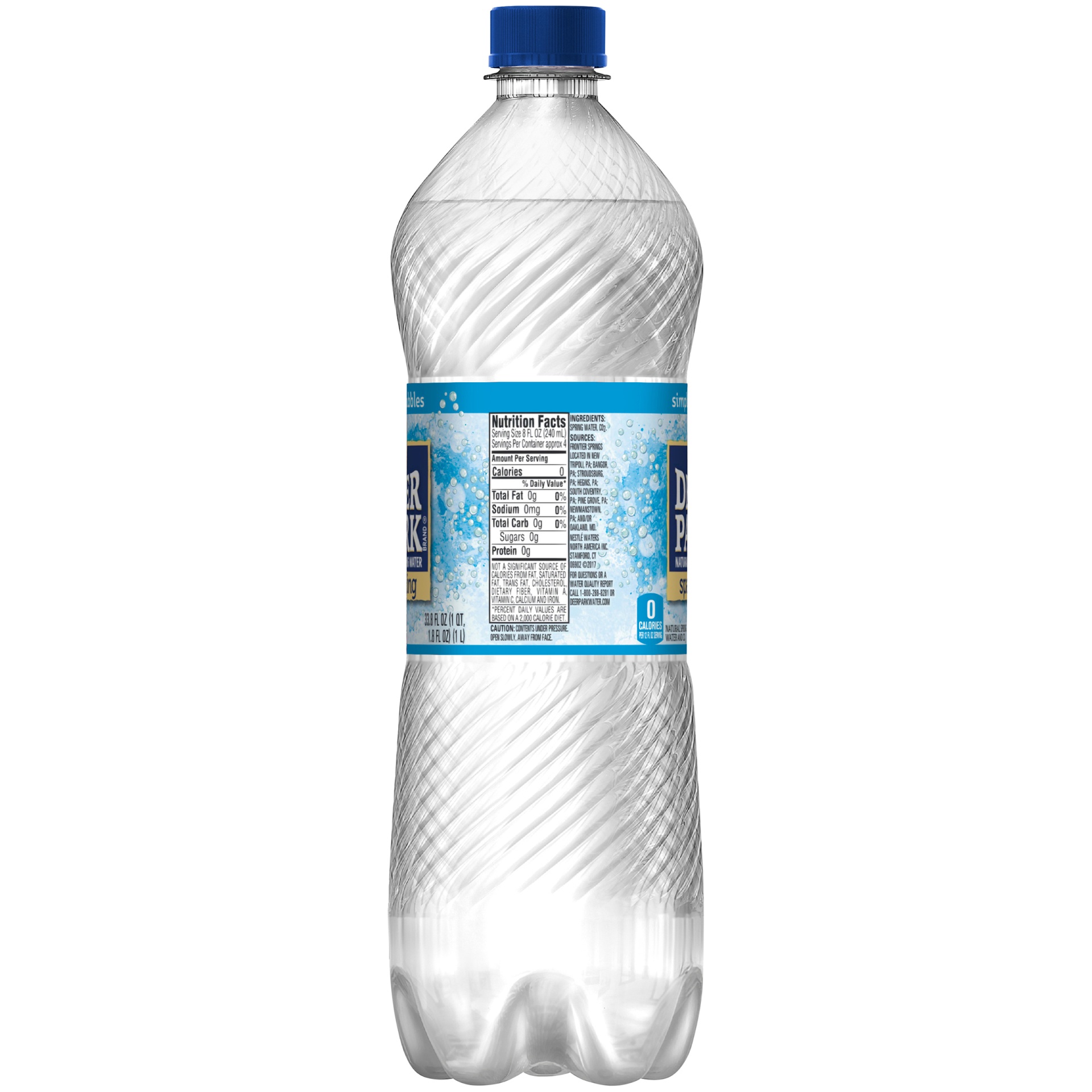 slide 3 of 6, Deer Park Sparkling Water Bottle, 33.8 fl oz
