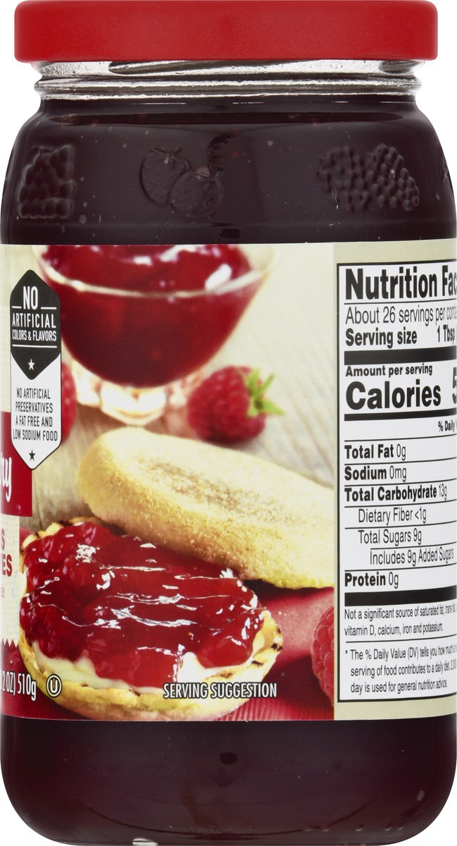 slide 6 of 9, Se Grocers Seedless Raspberry, 18 oz