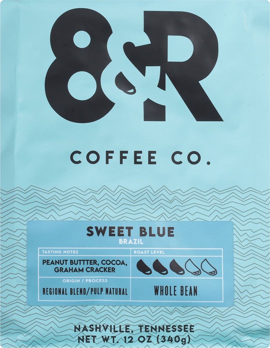 slide 7 of 11, 8&R Coffee Co. Whole Bean Sweet Blue Coffee- 12 oz, 12 oz