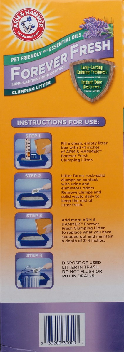 slide 8 of 9, Arm & Hammer Clumping Cat Litter Forever Fresh with Lavender Essential Oils, 20 lb