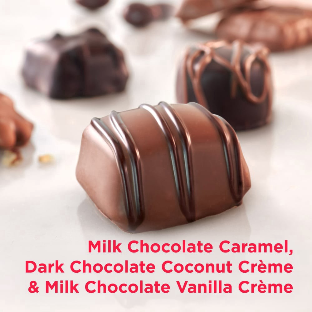 slide 5 of 6, Russell Stover Valentine's Day Cosmic Heart Assorted Milk & Dark Chocolate Gift Box, 3 Pieces, 1.5 oz