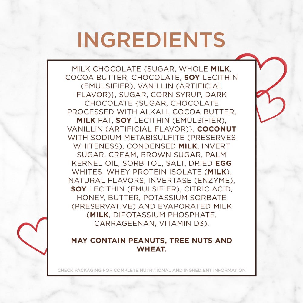 slide 6 of 6, Russell Stover Valentine's Day Cosmic Heart Assorted Milk & Dark Chocolate Gift Box, 3 Pieces, 1.5 oz