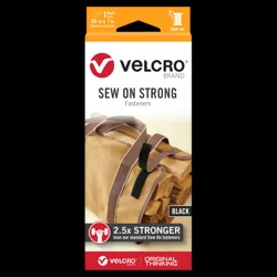 Velcro Brand Sew-On Strong Tape - Black - 30 in x 1 in