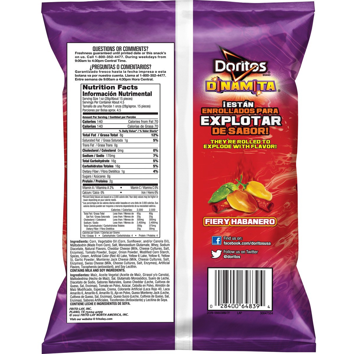 slide 3 of 5, Doritos Corn Snacks, 4.25 oz