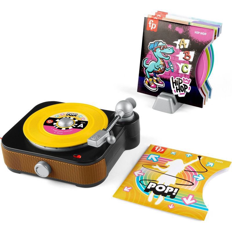 slide 1 of 6, Laugh & Learn Fisher-Price Rockin' Record Player Musical Toy for Preschool Pretend Play, 1 ct