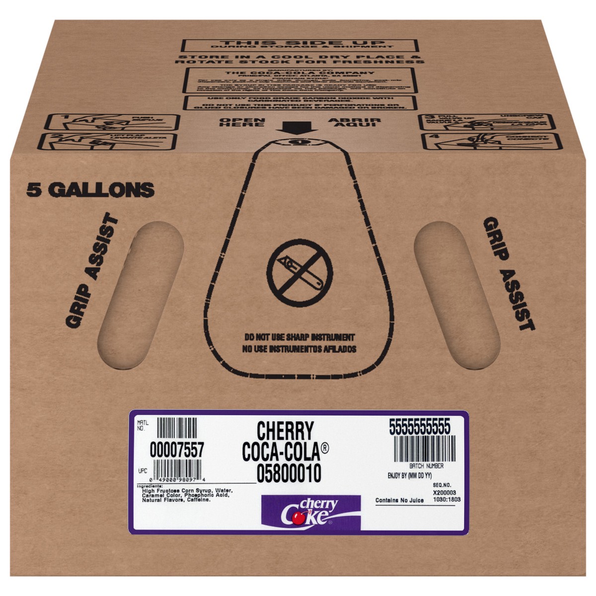 slide 2 of 3, Coca-Cola Cherry Cola Soft Drink Syrup - 640 fl oz, 640 fl oz