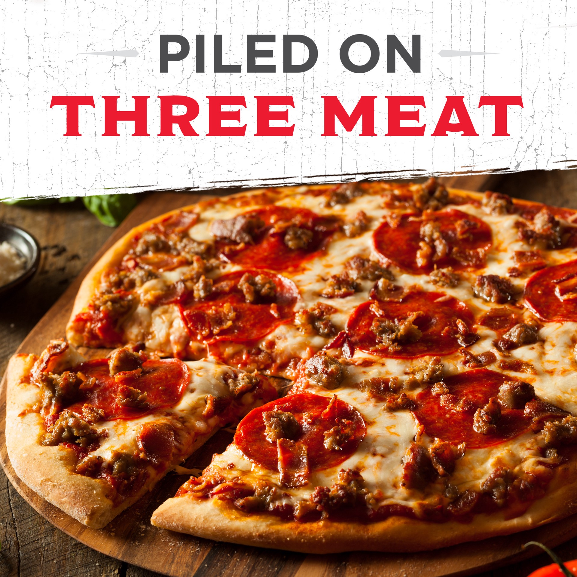 slide 3 of 3, Jack's Rising Crust Three Meat Frozen Pizza, 27.10 oz