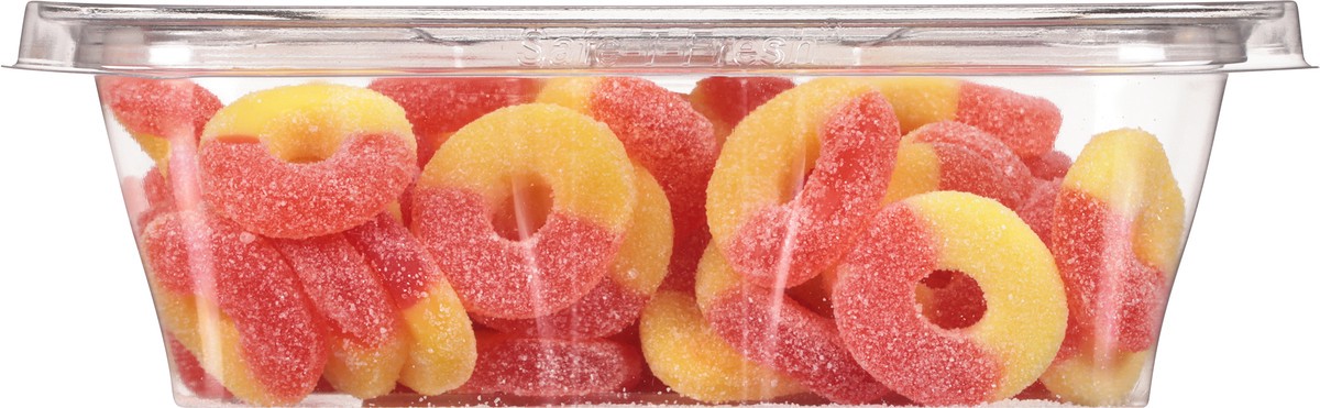 slide 3 of 12, JLM Manufacturing Gummi Peach Rings 15 oz, 15 oz