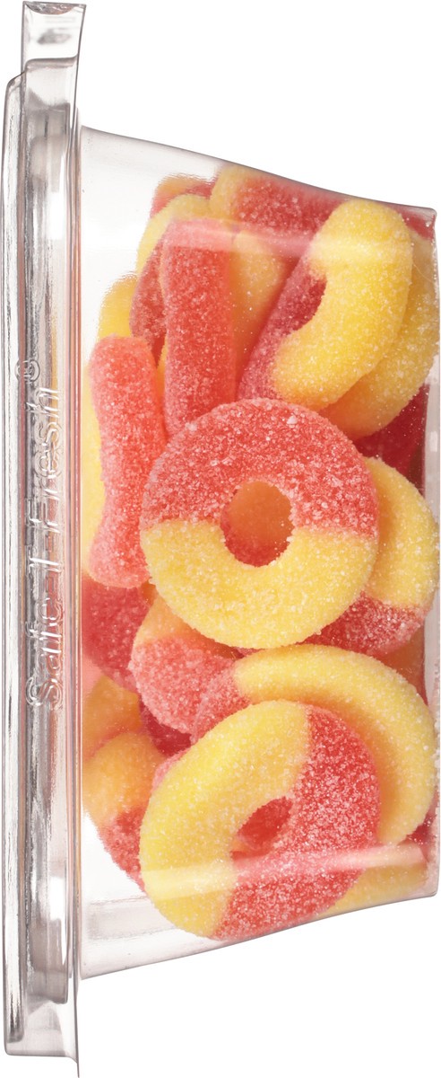 slide 4 of 12, JLM Manufacturing Gummi Peach Rings 15 oz, 15 oz