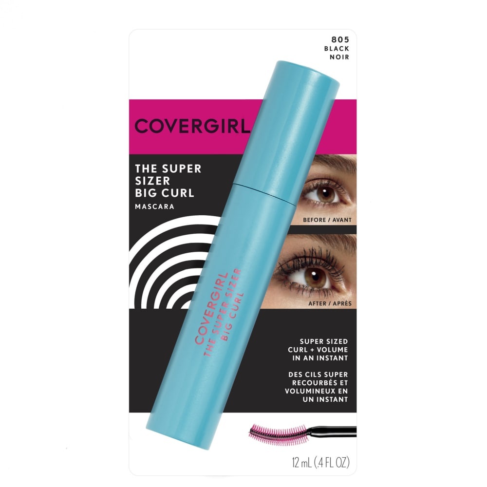 slide 1 of 1, Covergirl The Super Sizer Big Curl 805 Black Mascara, 1 ct