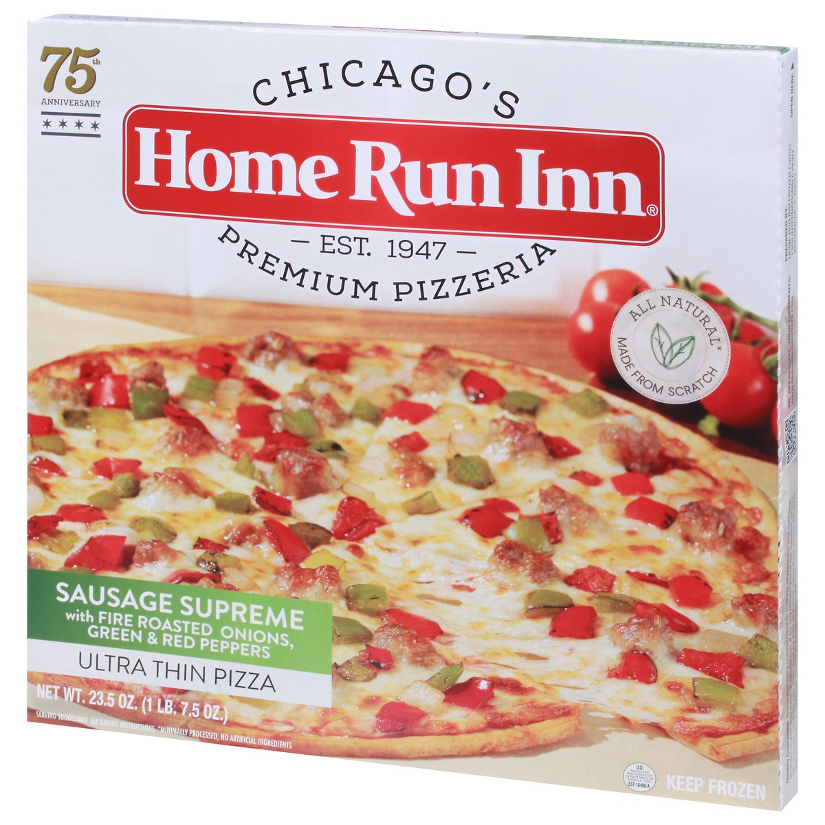 slide 9 of 9, Home Run Inn Ultra Thin Sausage Supreme Pizza 23.5 oz, 23.5 oz
