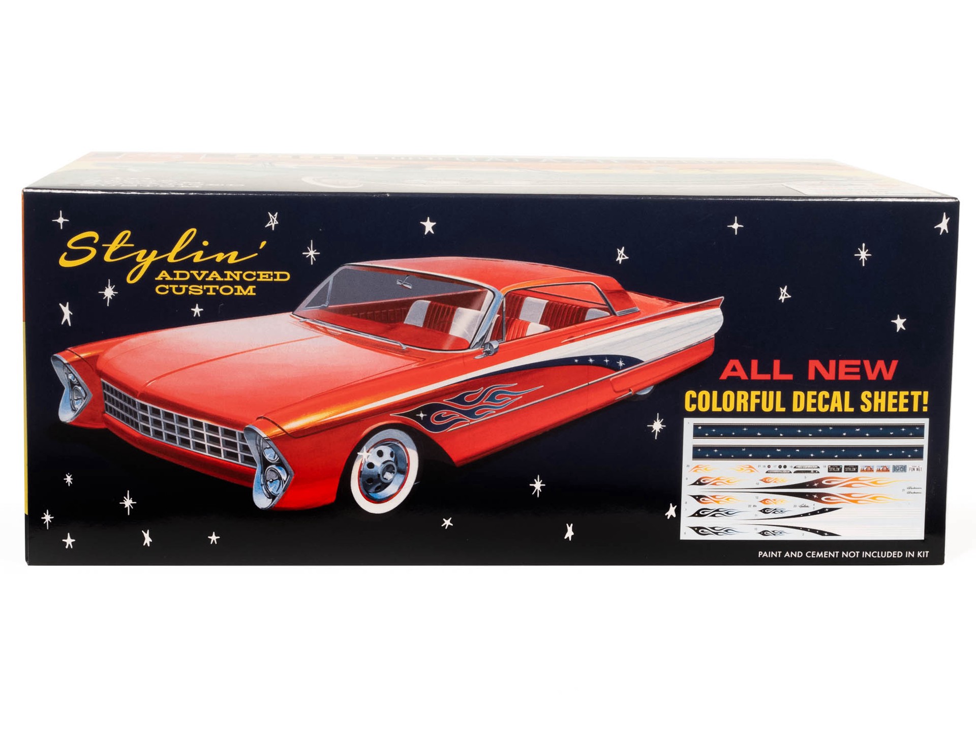 slide 3 of 4, Amt 1961 Ford Galaxie Hardtop 1:25 Scale Model Kit, built size: 8.25 in