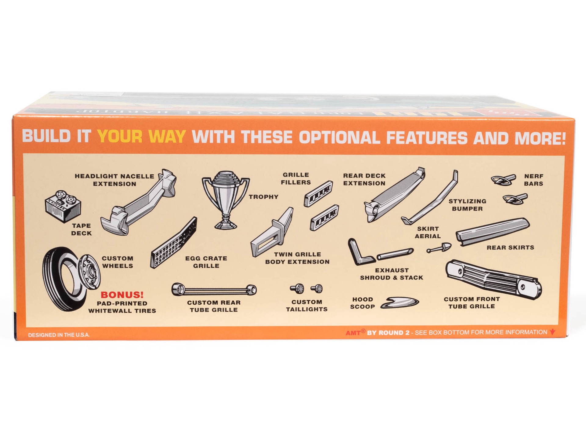 slide 2 of 4, Amt 1961 Ford Galaxie Hardtop 1:25 Scale Model Kit, built size: 8.25 in