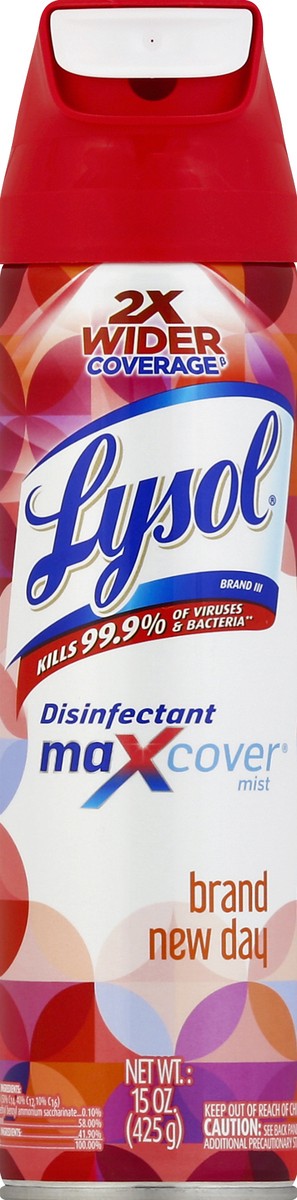 slide 2 of 2, Lysol Max Cover Disinf Mist New Da, 19 oz